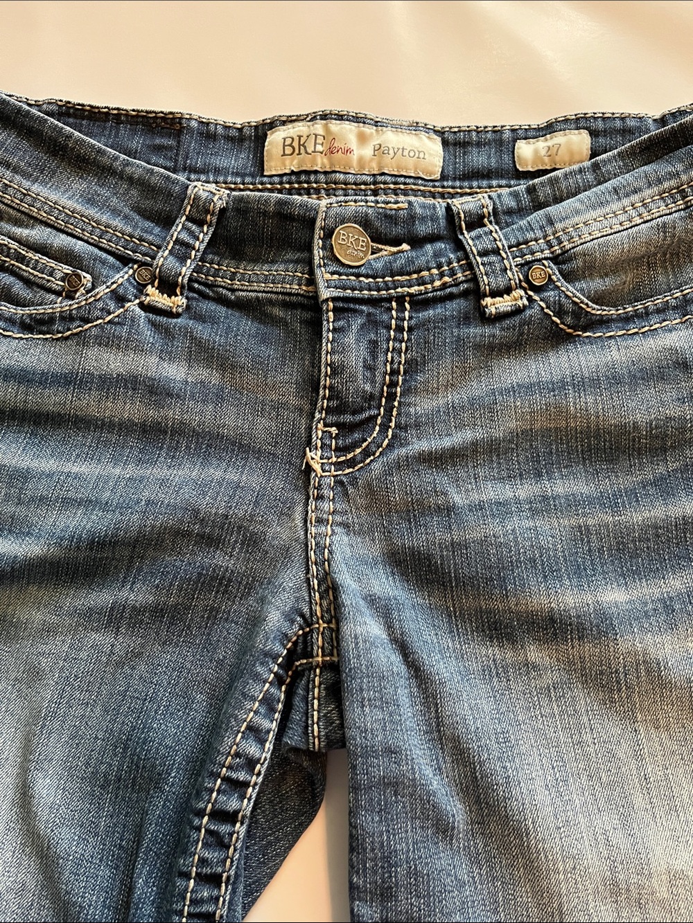 BKE Denim Payton Mid Rise Shorts Size 27 - Picture 15 of 16